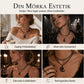 📿🖤50 % RABATT !! ✨Gothic mörk kristallpärlkedja med hängsmycke i legering med utskuren mån🌙