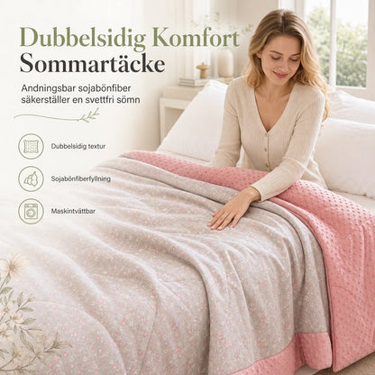 🧊 50% RABATT ✨ Lätt kylande sommartäcke med sojabönfiber – maskintvättbart, sval komfort för hela familjen❄️