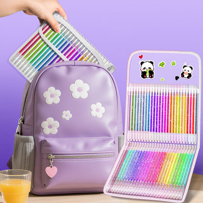 Glittergelpennor i set