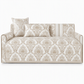 🛋️ 3D-präglat soffkuddfodral: halkfritt silikongrepp, tvättbart i maskin, högkvalitativ jacquard