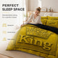 Modern King Crown 3-Piece Bedding Set