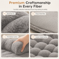 Thickened Warm Winter Pet Mat Soft Faux Rabbit Fur Non Slip Dog and Cat Bed Cushion 75x75cm