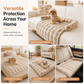 Thickened Warm Winter Pet Mat Soft Faux Rabbit Fur Non Slip Dog and Cat Bed Cushion 75x75cm