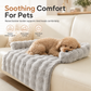 Thickened Warm Winter Pet Mat Soft Faux Rabbit Fur Non Slip Dog and Cat Bed Cushion 75x75cm