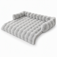 Thickened Warm Winter Pet Mat Soft Faux Rabbit Fur Non Slip Dog and Cat Bed Cushion 75x75cm