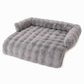 Thickened Warm Winter Pet Mat Soft Faux Rabbit Fur Non Slip Dog and Cat Bed Cushion 75x75cm