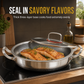🍳 BEGRÄNSAT ERBJUDANDE 50% RABATT! 🥘 Förtjockad wokpanna i rostfritt stål – Non-stick, platt botten, dubbla handtag ✨