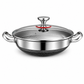 🍳 BEGRÄNSAT ERBJUDANDE 50% RABATT! 🥘 Förtjockad wokpanna i rostfritt stål – Non-stick, platt botten, dubbla handtag ✨
