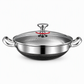 🍳 BEGRÄNSAT ERBJUDANDE 50% RABATT! 🥘 Förtjockad wokpanna i rostfritt stål – Non-stick, platt botten, dubbla handtag ✨
