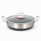 🍳 BEGRÄNSAT ERBJUDANDE 50% RABATT! 🥘 Förtjockad wokpanna i rostfritt stål – Non-stick, platt botten, dubbla handtag ✨