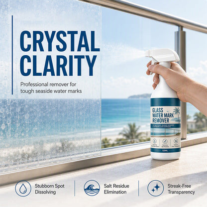 💧 50% RABATT NU! Glass Water Mark Remover Spray – effektiv borttagning av vattenfläckar, mineralavlagringar & saltrester – perfekt för klarare glasytor ✨