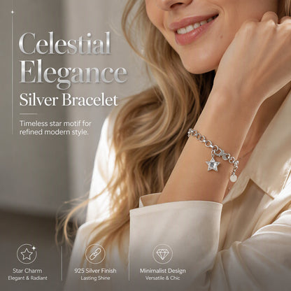 ⭐ Trendigt statement-halsband med texturerad stjärna och OT-lås – Kraftig pansarkedja i guld & silver ✨