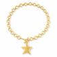 ⭐ Trendigt statement-halsband med texturerad stjärna och OT-lås – Kraftig pansarkedja i guld & silver ✨