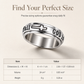 Silver Titanium Steel Spinner Ring with God Is Within Her She Will Not Fall Engraving
