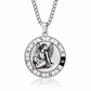 🌌 Roterande stjärntecken-halsband i rostfritt titanstål – 12 zodiakmedaljonger ✨♌