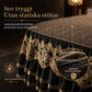 Kvadratisk velour sänglakan med spetskant och halkfri design