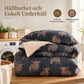 🐂 50 % RABATT! ❄️ Varmt 3-delat påslakanset med skotsk höglandsko – Dubbelsidig plysch & sherpa för kalla vinternätter 🛏️