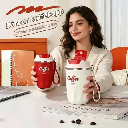 🥳2026 REA🥳💞ÖVER 50 000 sålda! ☕🌡️ 50 % RABATT! Bärbar smart termisk kaffemugg – temperaturdisplay vid beröring, 316 rostfritt stål, 12 timmars värmehållning och läckagesäker. Perfekt för pendling och resor! 🛡️✅